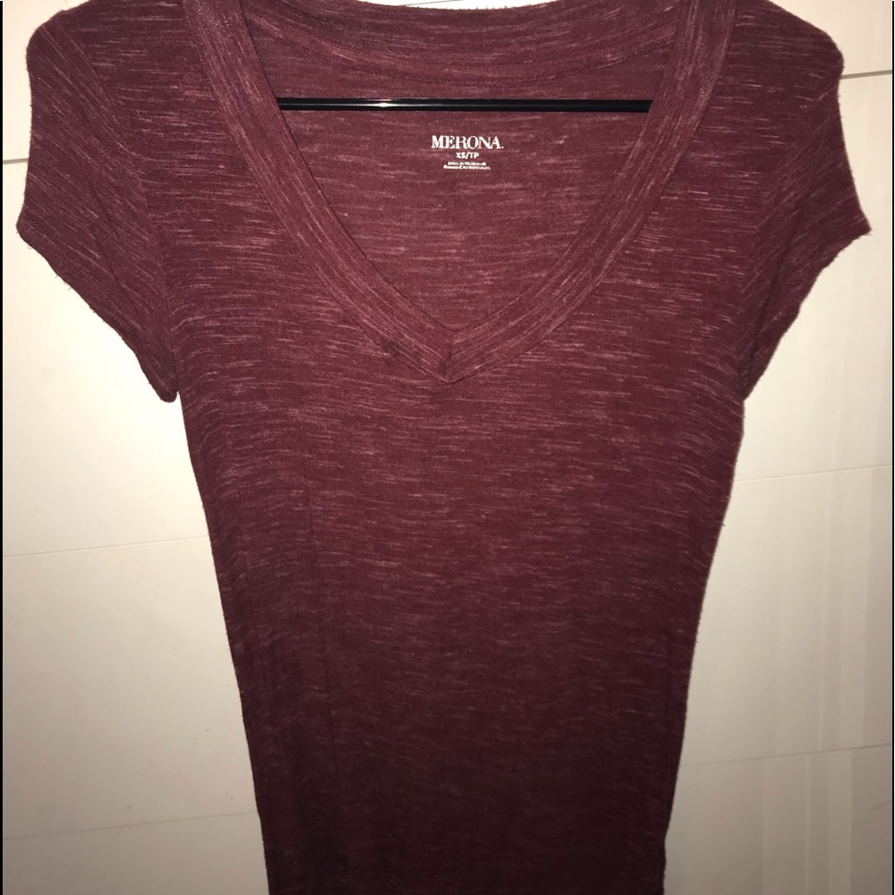 Maroon V-Neck